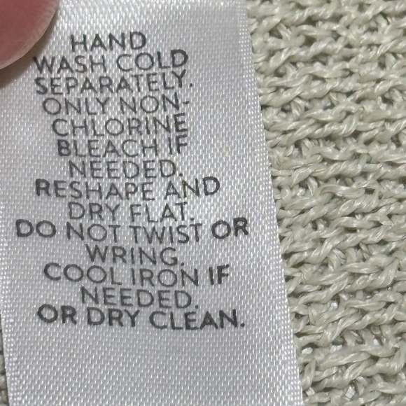 J. Jill Womens Linen Open Knit Cardigan Sweater Sz L Beachy Coastal Open Front - Picture 9 of 12